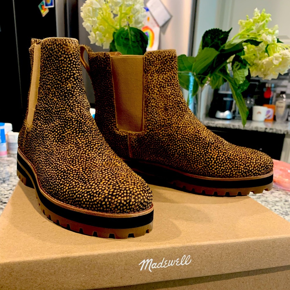 Madewell Calf Hair Chelsea Boots